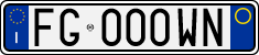 License plate of Italy, Cars (1994 year series)
