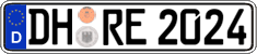 German license plate, Regular plates