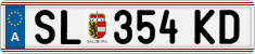 License plate of Austria, Regular plates
