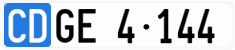 License plate of Switzerland, Diplomatic