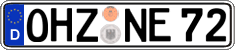 German license plate, Regular plates