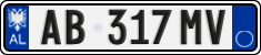 License plate of Albania, Cars (2011)