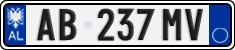 License plate of Albania, Cars (2011)
