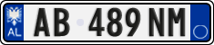 License plate of Albania, Cars (2011)