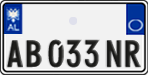 License plate of Albania, Cars (2011)