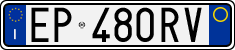 License plate of Italy, Cars (1994 year series)