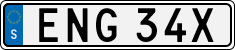 License plate of Sweden, Regular plates