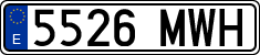 License plates of Spain, Ordinary (2000)