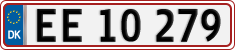 License plate of Denmark, Regular plates