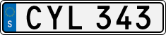 License plate of Sweden, Regular plates