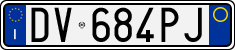 License plate of Italy, Cars (1994 year series)
