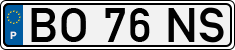 License plate of Portugal, Regular plates