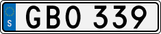 License plate of Sweden, Regular plates