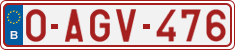 License plate of Belgium, Regular plates (2010)