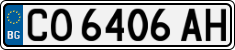 License plate of Bulgaria, Cars