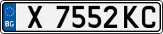 License plate of Bulgaria, Cars