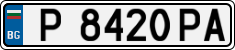 License plate of Bulgaria, Cars