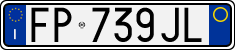 License plate of Italy, Cars (1994 year series)