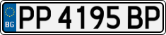 License plate of Bulgaria, Cars