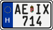 license plates of Hungary, Regular plates (2022)