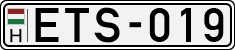 license plates of Hungary, Cars (1990)