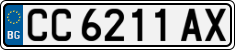 License plate of Bulgaria, Cars