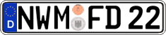 German license plate, Regular plates