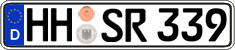 German license plate, Regular plates