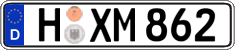 German license plate, Regular plates