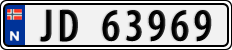 License plate of Norway, Cars