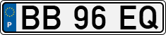 License plate of Portugal, Regular plates