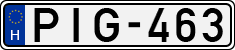 license plates of Hungary, Cars (1990)