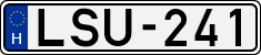license plates of Hungary, Cars (1990)