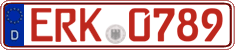 German license plate, Red license plates