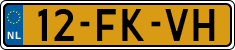 License plate of the Netherlands, Cars