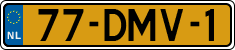 License plate of the Netherlands, Military