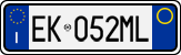 License plate of Italy, Cars (1994 year series)