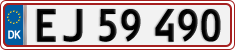 License plate of Denmark, Regular plates