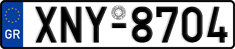 License plate of Greece, Cars