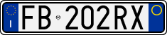License plate of Italy, Cars (1994 year series)