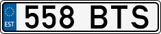 License plate of Estonia, Regular car plates