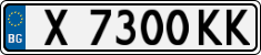 License plate of Bulgaria, Cars