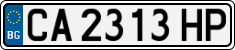 License plate of Bulgaria, Cars