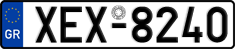 License plate of Greece, Cars