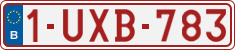 License plate of Belgium, Regular plates (2010)