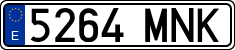 License plates of Spain, Ordinary (2000)