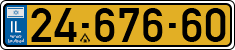 License plate of Israel, Regular plates