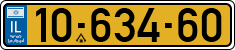 License plate of Israel, Regular plates