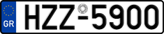 License plate of Greece, Cars