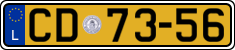 License plate of Luxembourg, Diplomatic